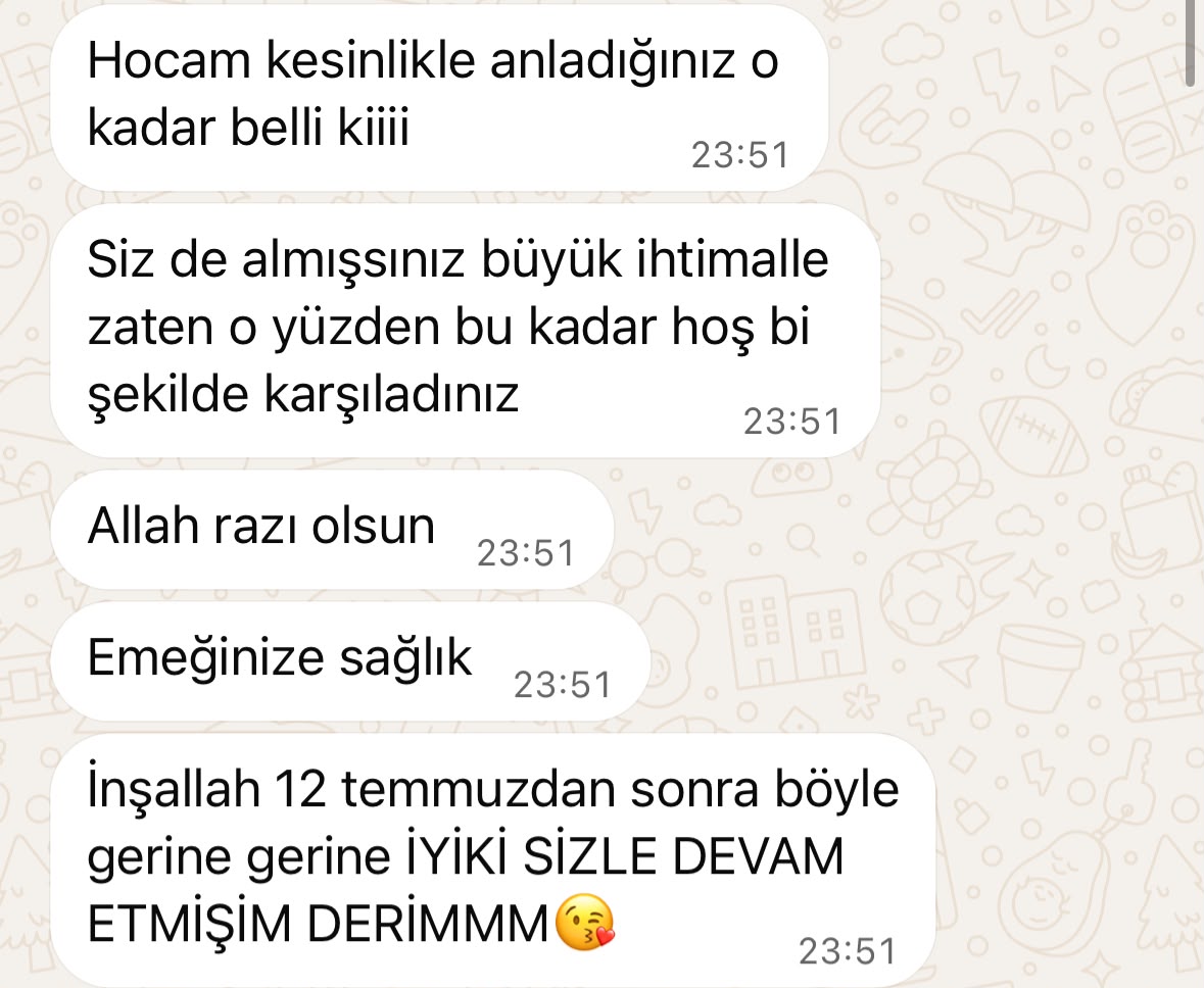Öğrenci WhatsApp Başarı Mesajı 7